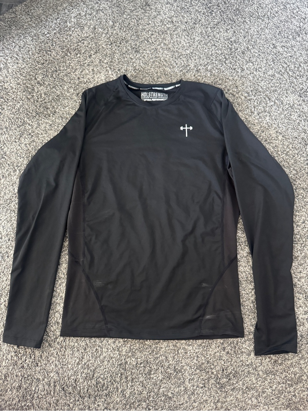 HolStrength Men’s Black Long Sleeve Performance Tee